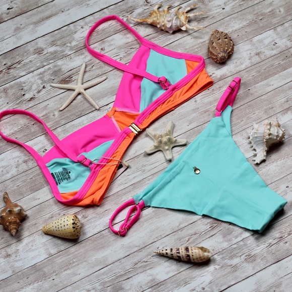 Bikini set Neon top & bottom - 2 piece - Picture 7 of 14